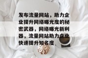 发布流量网站，助力企业提升网络曝光度的秘密武器，网络曝光新利器，流量网站助力企业快速提升知名度
