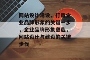 网站设计建设，打造企业品牌形象的关键一步，企业品牌形象塑造，网站设计与建设的关键步伐