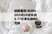 创胜集团-B(06628)5月28日斥资8.77万港元回购5万股