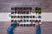 挑战与机遇并存，在挑战中寻找机遇，一个创新的商业策略探索，在挑战与机遇并存的商业环境中探索新路径