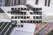 图片流量网站，互联网时代的新宠，如何抓住机遇实现盈利，互联网时代，图片流量网站的盈利之道