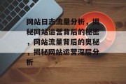 网站日志流量分析，揭秘网站运营背后的秘密，网站流量背后的奥秘，揭秘网站运营深层分析
