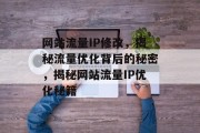 网站流量IP修改，揭秘流量优化背后的秘密，揭秘网站流量IP优化秘籍