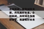 合阳新闻，聚焦城市发展，共筑美好未来，合阳新闻，共筑城市发展新篇章，展望美好未来