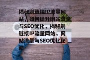 揭秘刷链接IP流量网站，如何提升网站流量与SEO优化，揭秘刷链接IP流量网站，网站流量与SEO优化秘籍