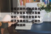 印度近期热点新闻盘点，社会变革与经济发展交织，印度社会变革与经济发展并行，近期热点新闻回顾
