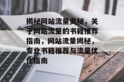 揭秘网站流量奥秘，关于网站流量的书籍推荐指南，网站流量揭秘，专业书籍推荐与流量优化指南