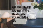 美股异动 | 加密概念股普跌 MicroStrategy(MSTR.US)跌超5.5%