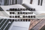 探索青岛网站排名优化策略，青岛网站SEO优化策略，提升搜索引擎排名的关键要素