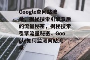 Google查网站流量，揭秘搜索引擎背后的流量秘密，揭秘搜索引擎流量秘密，Google如何监测网站流量