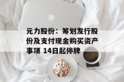 元力股份：筹划发行股份及支付现金购买资产事项 14日起停牌
