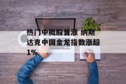 热门中概股普涨 纳斯达克中国金龙指数涨超1%