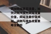 揭秘网站真实流量，如何识别与提升网站流量价值，网站流量价值揭秘，识别与提升流量策略全解析