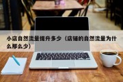 小店自然流量提升多少（店铺的自然流量为什么那么少）