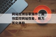 网站检测谷歌插件，高效监控网站性能，助力优化体验