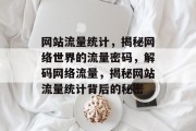 网站流量统计，揭秘网络世界的流量密码，解码网络流量，揭秘网站流量统计背后的秘密