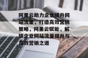 阿里云助力企业提升网站流量，打造高效营销策略，阿里云赋能，解锁企业网站流量提升与高效营销之道