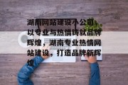 湖南网站建设小公司，以专业与热情铸就品牌辉煌，湖南专业热情网站建设，打造品牌新辉煌