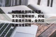 如何提升新网站流量，全方位策略解析，网站流量提升攻略，全方位策略深度解析