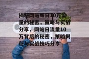 揭秘网站每日10万流量的秘密，策略与实战分享，网站日流量10万背后的秘密，策略揭秘与实战技巧分享