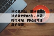 拖拉建网站，揭秘高效建站背后的秘密，高效拖拉建站，揭秘建站速度的秘密