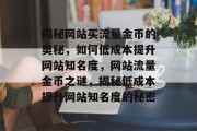 揭秘网站买流量金币的奥秘，如何低成本提升网站知名度，网站流量金币之谜，揭秘低成本提升网站知名度的秘密