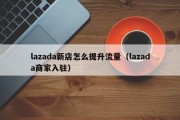 lazada新店怎么提升流量（lazada商家入驻）