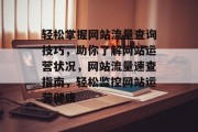 轻松掌握网站流量查询技巧，助你了解网站运营状况，网站流量速查指南，轻松监控网站运营健康