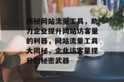 揭秘网站流量工具，助力企业提升网站访客量的利器，网站流量工具大揭秘，企业访客量提升的秘密武器