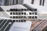 现代宜兴赚钱的热门职业及投资项目,现代宜兴最赚钱的热门职业及投资项目解析 现代宜兴赚钱的热门职业及投资项目,现代宜兴最赚钱的热门职业及投资项目解析