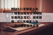揭秘421页明星八卦，独家秘籍带你领略娱乐圈风云变幻，独家披露，421页明星八卦，深入娱乐圈风云录