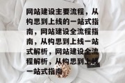 网站建设主要流程，从构思到上线的一站式指南，网站建设全流程指南，从构思到上线一站式解析，网站建设全流程解析，从构思到上线一站式指南