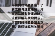 河南网站域名备案，了解流程与注意事项，河南网站域名备案攻略，流程详解与关键提示，河南网站域名备案全攻略，流程详解与关键提示