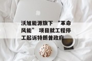沃旭能源旗下 “革命风能” 项目就工程停工起诉特朗普政府