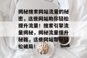 揭秘搜索网站流量的秘密，这些网站助你轻松提升流量！搜索引擎流量揭秘，揭秘流量提升秘籍，这些网站帮你轻松破局！