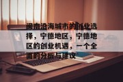闽南沿海城市的创业选择，宁德地区，宁德地区的创业机遇，一个全面的分析与建议