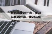 机遇与挑战并存，挑战与机遇并存，挑战与机遇并存