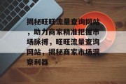 揭秘旺旺流量查询网站，助力商家精准把握市场脉搏，旺旺流量查询网站，揭秘商家市场洞察利器