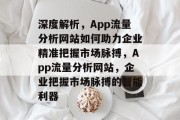 深度解析，App流量分析网站如何助力企业精准把握市场脉搏，App流量分析网站，企业把握市场脉搏的智能利器