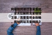 网站如何通过流量变现，全方位解析流量赚钱之道，流量变现全攻略，揭秘网站流量赚钱之道