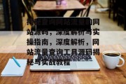 揭秘查询网站流量的网站源码，深度解析与实操指南，深度解析，网站流量查询工具源码揭秘与实战教程