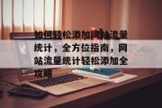 如何轻松添加网站流量统计，全方位指南，网站流量统计轻松添加全攻略