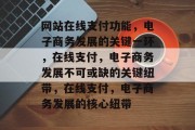 网站在线支付功能，电子商务发展的关键一环，在线支付，电子商务发展不可或缺的关键纽带，在线支付，电子商务发展的核心纽带