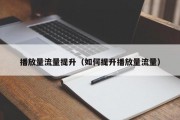 播放量流量提升（如何提升播放量流量）