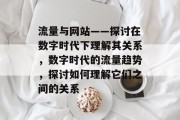 流量与网站——探讨在数字时代下理解其关系，数字时代的流量趋势，探讨如何理解它们之间的关系