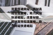 流量搭建网站，揭秘高效引流策略，助力网站快速崛起，流量秘籍，揭秘高效引流策略，助您网站快速崛起