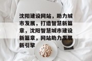 沈阳建设网站，助力城市发展，打造智慧新篇章，沈阳智慧城市建设新篇章，网站助力发展新引擎