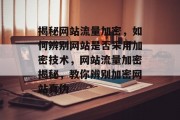 揭秘网站流量加密，如何辨别网站是否采用加密技术，网站流量加密揭秘，教你辨别加密网站真伪