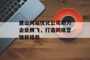 唐山网站优化公司助力企业腾飞，打造网络营销新格局