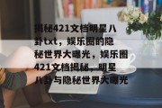 揭秘421文档明星八卦txt，娱乐圈的隐秘世界大曝光，娱乐圈421文档揭秘，明星八卦与隐秘世界大曝光